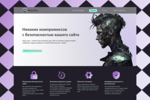 Макет для сайта тестирования безопасности