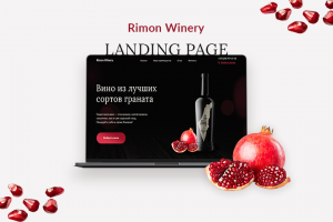 Landing page для винных изделий