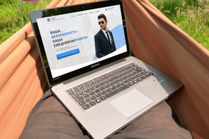 Одностраничный сайт для ЧОО "Сокол"