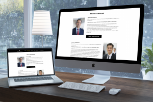 Внутренняя страница сайта для "Сибирского центра права"