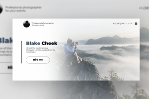 Сайт-портфолио для фотографа