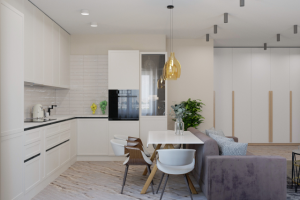 Кухня-студия 26 кв.м.