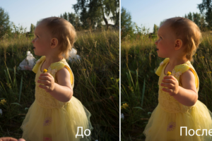 Фотообработка фото девочки