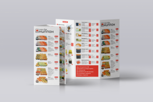 Дизайн буклета формата a4 для суши-бара «Ниппон»