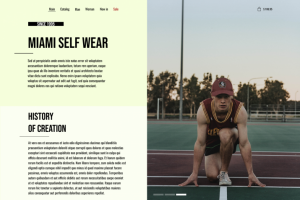 Дизайн сайта "Miami self wear"