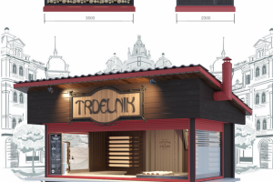 Дизайн и визуализация стрит-фуд павильона