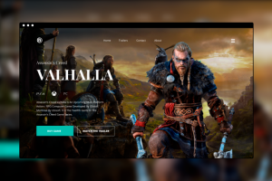 Дизайн главного экрана для промо к комп. игре | Main screen