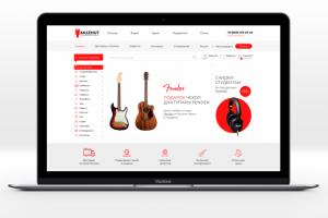 Дизайн музыкального интернет магазина