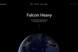 Промо сайт "Space X"