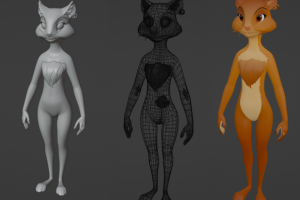 Разработка 3D модели хомячихи для проекта HamstersWar