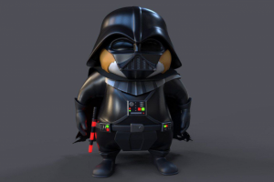 Разработка одежды Дарта для 3D модели хомяка