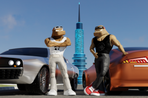 Постер "Вормоноиды в гонке"