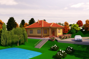 Коттедж в экстерьере