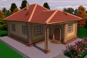 Коттедж в экстерьере