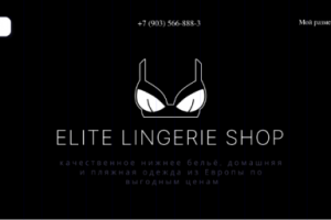 Дизайн интернет-магазина нижнего белья