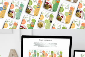 Разработка этикеток для ростковых салатов и круп Organicus