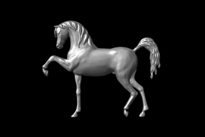 Лошадь, барельеф.