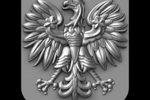 Герб Польши, 3d модель