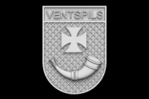 Герб города Вентспилс (Ventspils), 3d модель