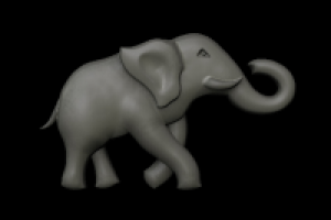 Слон, 3d модель