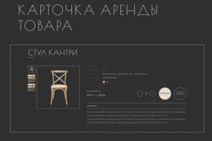 Карточка аренды товара