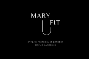 Логотип для студии растяжки MaryFit