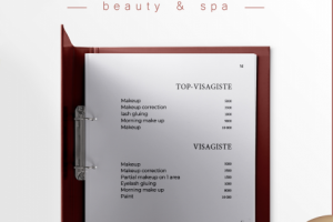 Логотип и фирменный стиль для московского салона красоты Marcel