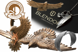 3d моделирование ювелирки на "орлиную" тему