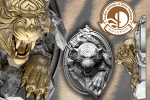 3d модель подвески с тигром