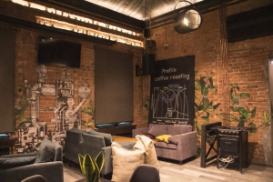 роспись интерьера кофейни