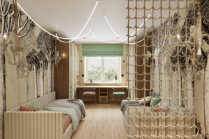 Детская комната для двух мальчиком 21 м.кв