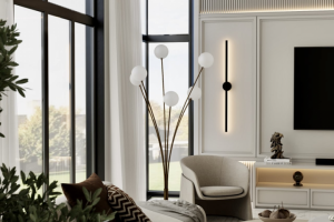 3Д визуализация гостиной