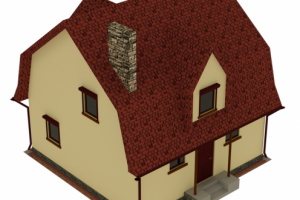 Макет индивидуального жилого дома