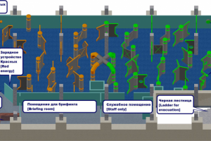 макет лабиринта лазертаг-арены