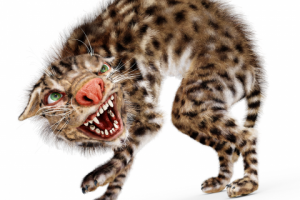 Персонаж. Испуганная монстрозверушка