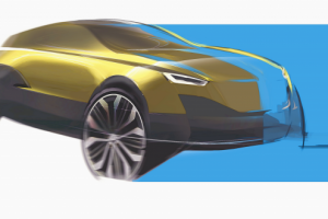 Диплом Tesla Electric SUV Sketch