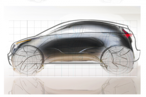 Диплом Tesla Electric SUV Sketch