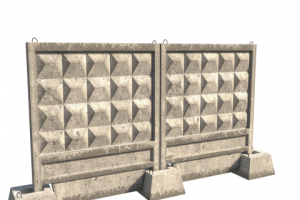 Секция бетонного забора