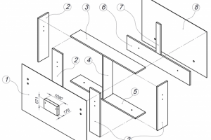 Чертеж изголовья