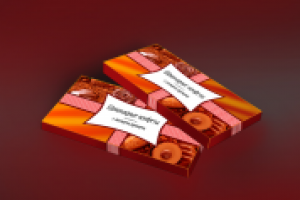 Упаковка шоколадных конфет с лесным орехом