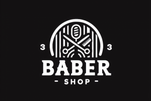 логотип для барбершопа 303