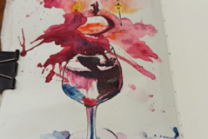 Акварельный скетч