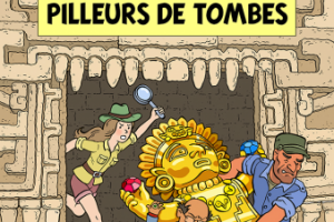 Иллюстрация в стиле комиксов про Тинтина