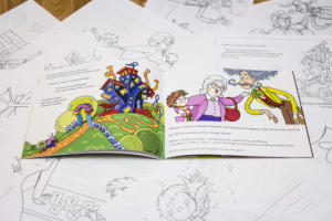 Разворот книги "Альдольфо и Дам-Диддл-Ди"