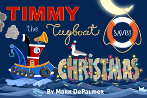 Обложка книги "Буксир Тимми спасает Рождество"