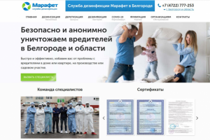 Мультидоменное веб приложение для фирмы Дезмарафет