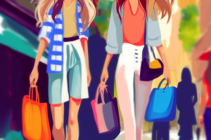 Сюжетная иллюстрация в стиле fashion