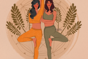 Иллюстрация "Парная йога"