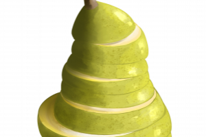 Иллюстрация реализм Еда/груша