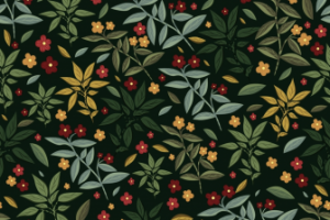 Векторная иллюстрация/паттер «Цветы»